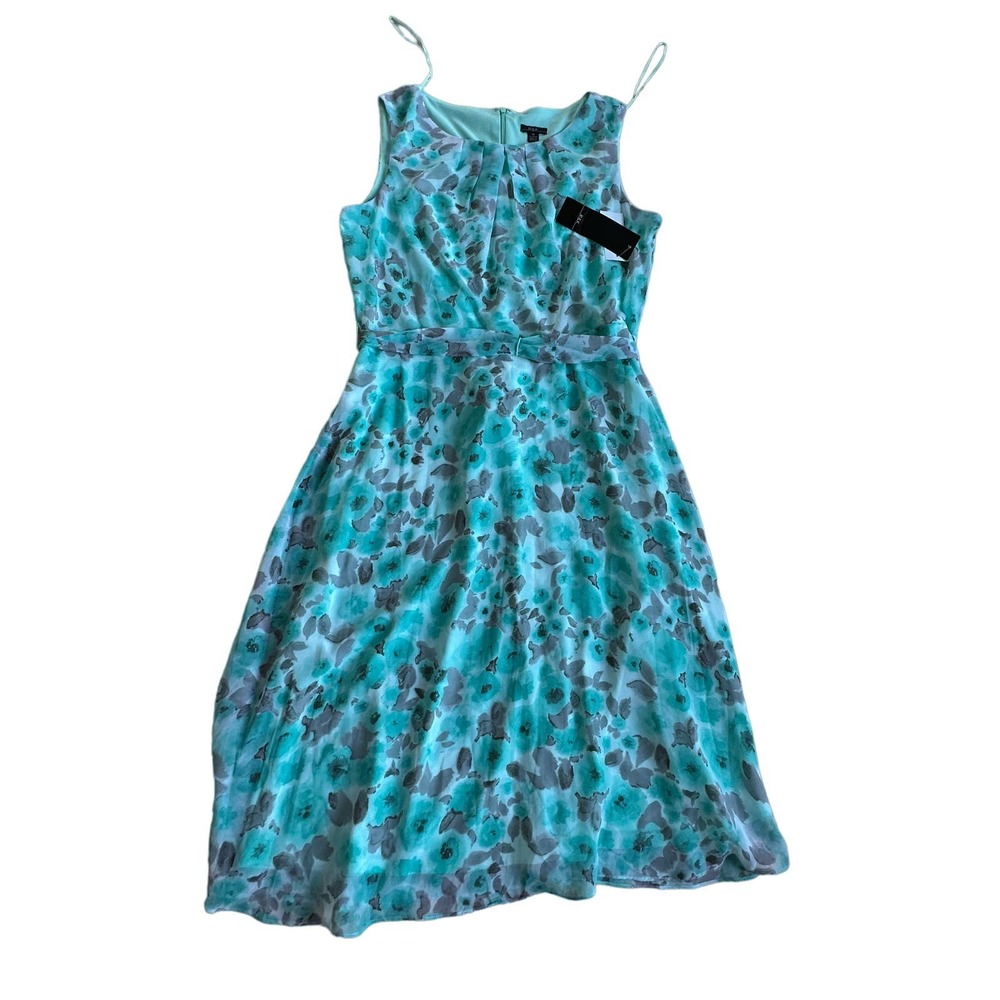 R&K dress Aqua Sheers 3 c Size 14